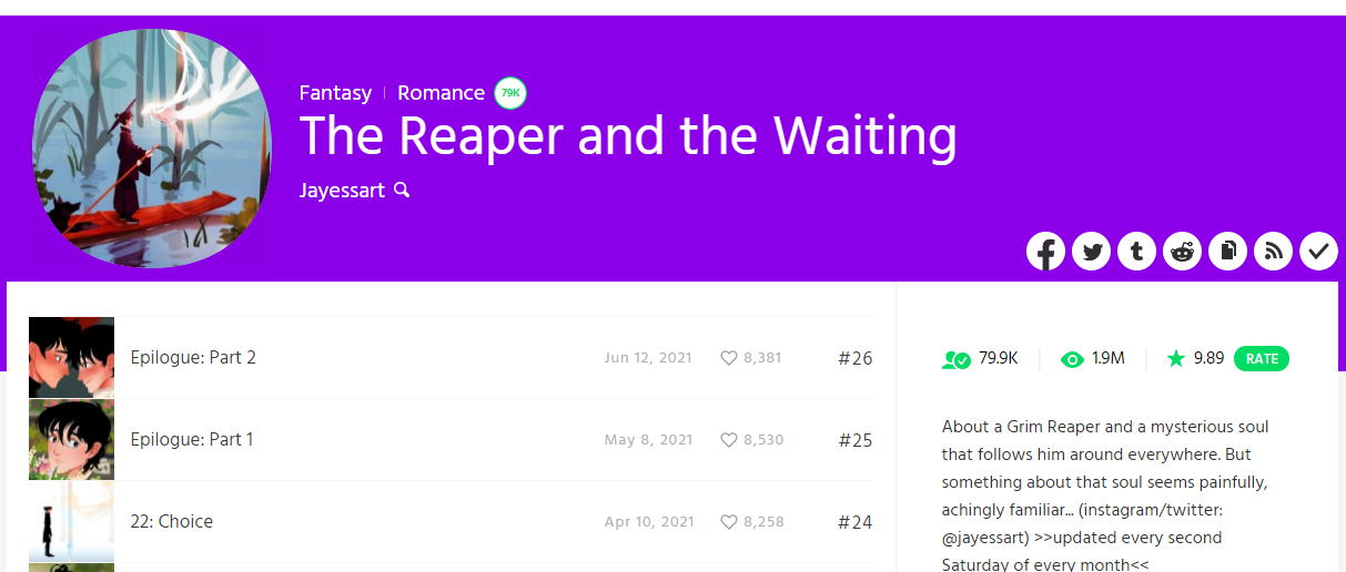 6 webtoons preporuka reaper waiting